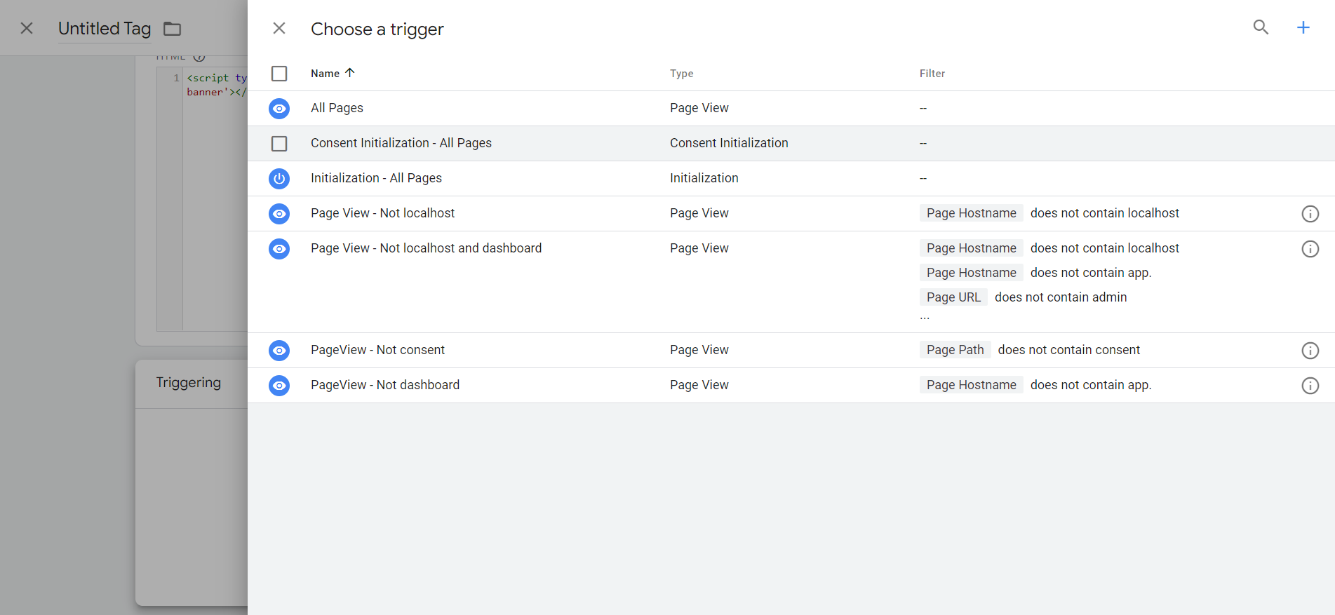 Configurar Disparadores no GTM